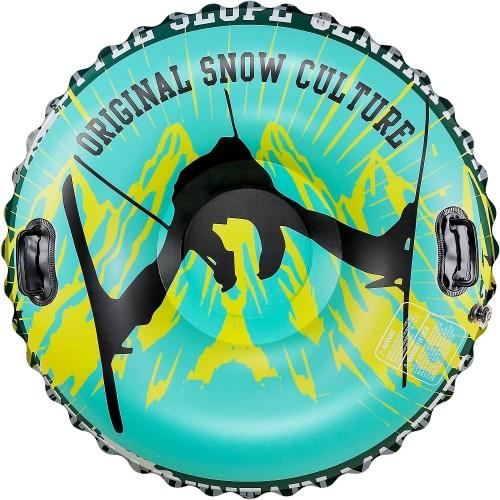 55 inch Inflatable Snow Tube, Extra Large Snow Sled with 1.2 mm Heavy-Duty Thickened Bottom, Higher Sturdy Handles, Cold-resistant PVC for Kids, Adults, Winter, Outdoor - Toytexx 55 inch Inflatable Snow Tube, Extra Large Snow Sled with 1.2 mm Heavy-Duty Thickened Bottom, Higher Sturdy Handles, Cold-resistant PVC for Kids, Adults, Winter, Outdoor - Toytexx